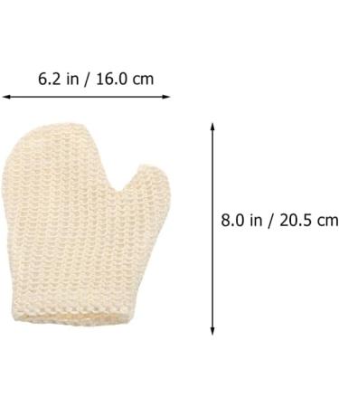 Cabilock 2Pcs Exfoliating Bath Gloves - Sisal Body Scrubber Mitts for Dead Skin Cell Removal - Ideal for Spa and Self-Care - Buy Online on SooperMarket.com