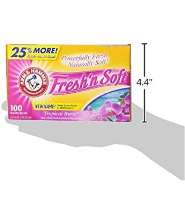 ARM & HAMMER Tropical Paradise Fabric Softener Sheets - 100 Count | International Shipping Available - Buy Online on SooperMarket.com
