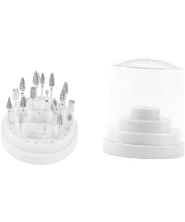 Healeved 1pc 48 Nail Bit Organizer Nail Bit Holder Stand Teeth Gems Kit Nail Drill Bits Holder Display Storage Container Nail Bit Stand Nail Display Stand White Manicure Grinding Head Size 1 White - Buy Online on SooperMarket.com