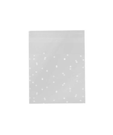 Self Adhesive 100PCS Dot Version Thickened Self Snack Sealing Bag Frosted Kitchen Dining & Bar Utility Brush with Handle (Multicolor One Size) Multicolor One Size