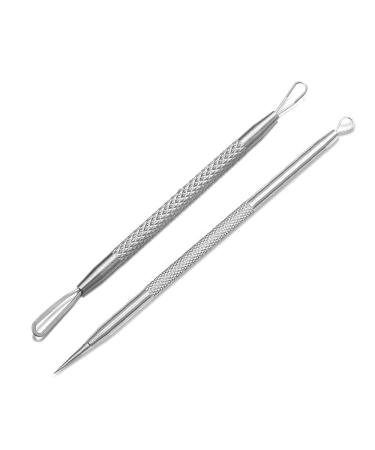 Professional Blackhead Remover Pimple Extractor Popper Tool Acne Blemish Comedon Blackhead Skincare Spots Whitehead Popping Zit Remover for Face Nose 304 Stainless Steel