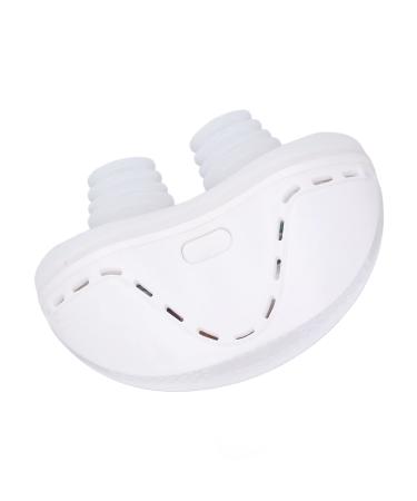Electric Relieve Snoring Device Prevent Snoring Device Intelligent PM2.5 Air Purifier Deep Sleep for Travel Use(White)