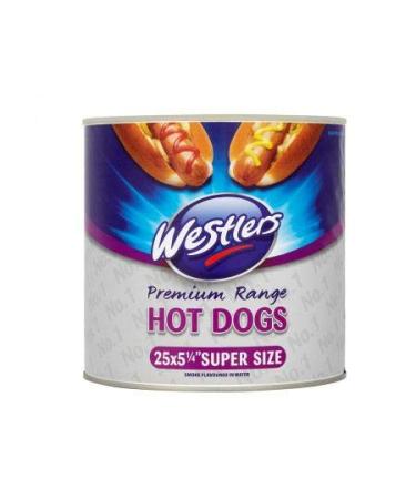 Westlers Premium Range 25 Hot Dogs Super Size