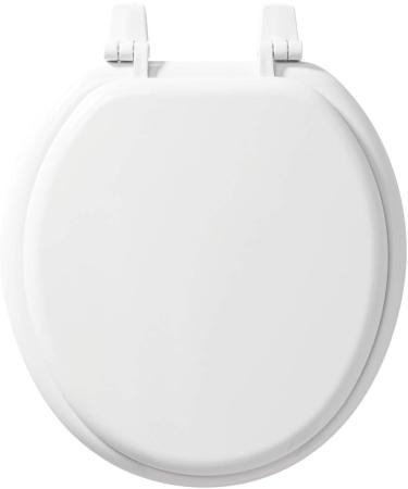 BEMIS 400TTA 000 Economy Toilet Seat - Durable Enameled Wood, ROUND, White - 1 Pack - Buy Online on SooperMarket.com