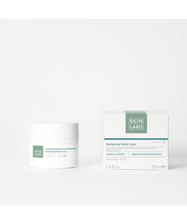 SkinLabo - Velvety Revitalising Cream Protects the Skin's Moisture Barrier Smoothes Wrinkles with Prebiotic Complex Damascene Rose Extract - 50 ml
