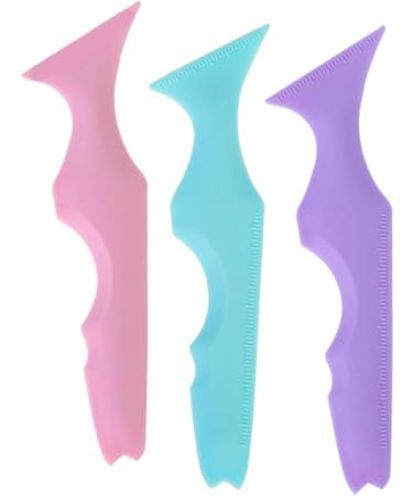 MAGICLULU 12 Pcs Silicone Beauty Ruler Blue Eyeliner Pencil Blue Mascara Silicone Eyeliner Aid The Face - Buy Online on SooperMarket.com
