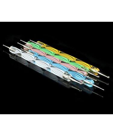 5PCS Multi Colored Double Ended Dotting/Marbleizing Tools Art Tip Dot Paint Manicure kit - Buy Online on SooperMarket.com