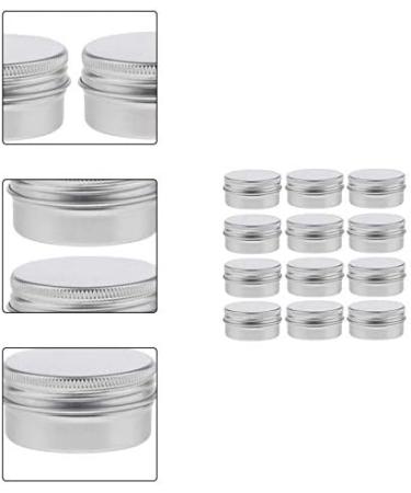 Cratone Jacks 30ml Aluminum Crucible - 12 Pack Screw Cap Containers for Lip Balm Lotion Cream Mini Candles & Nail Art | International Shipping Available - Buy Online on SooperMarket.com
