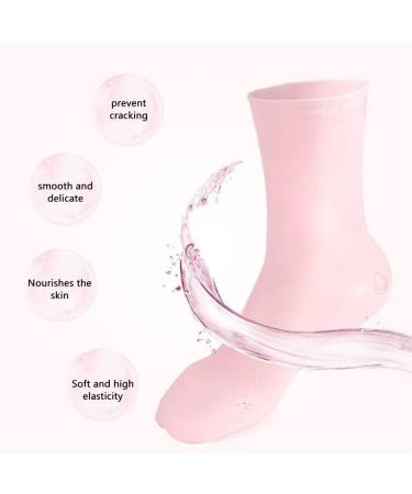 Organic Reusable Spa Socks Size S | Soft Gel Moisturizing Foot Care | Washable Silicone Masks for Smooth Feet (35-39) - Buy Online on SooperMarket.com