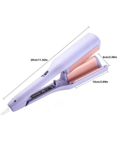 Rommantic French Egg Roll Curling Iron 32mm Curling Wand V-Shape Ceramic Big Waves Hair Crimper Adjustable Temperature Waver Curling Iron Wand Egg Roll Hair Curler for Long Short Hair (Pink) - Buy Online on SooperMarket.com