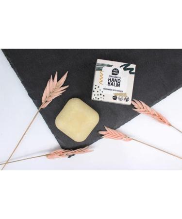Hello Simple Solid Hand Cream - Zero Waste Vegan Hand Balm | Sustainable Natural Cosmetics | Plastic-Free & Microplastic-Free | 25g Ginger - Buy Online on SooperMarket.com