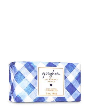 Bath and Body Works Gingham Shea Butter Cleansing Bar 4.2 oz Citrus 4.2 Ounce