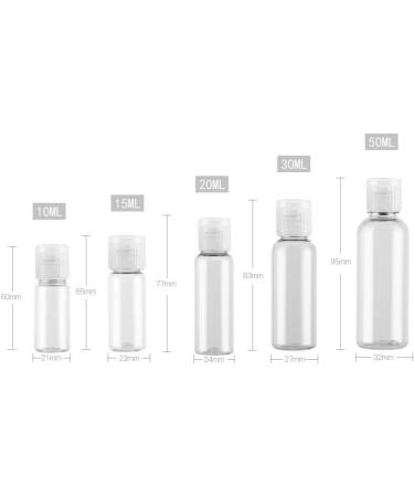 12PCS 20ml/0.67oz Empty Clear Plastic Sample Bottle Travel Container Jar Pot Vial with Flip Lid Perfect for Makeup Emollient Water Shower Gel Emulsion Liquid Comestic Containers (20ml/0.67oz) - Buy Online on SooperMarket.com