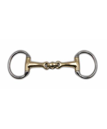 AMKA olive head bit double broken solid Argentan olive head bit pony strength 12 mm rings 50 mm 8.5