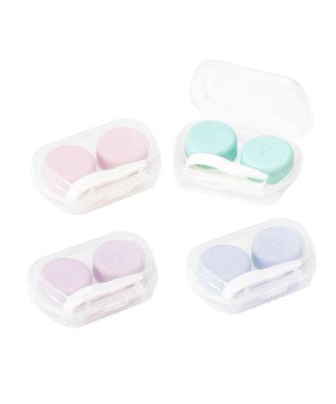 HOODG 1 PC Contact Lens Box Portable Contact Lens Box Container Travel Contact Lens Container Tweezers With Random Color Candy