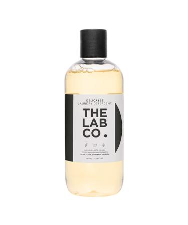 The Lab Co. Laundry Detergent Wash for Delicates. Non-Bio. Planted Based. Size 300ml for 20 washes. For satin silks lace lingerie delicate fabrics and clothing Geranium and Vanilla 300 ml (Pack of 1)