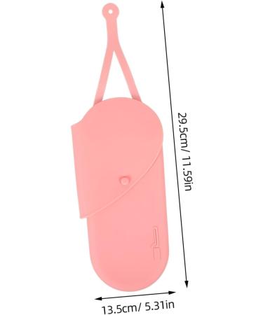 Baluue Curling Iron Storage Bag Hair Crimper Curlers Storage Bags Curling Wand Hair Curler 29.50X13.50X2.00CM Pink - Buy Online on SooperMarket.com