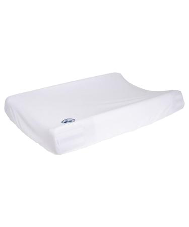 FlyIdeas Set of 2 Universal Covers for Baby Changing Mat Elasticated Soft Certified Bamboo Fabric Thick and Super Absorbent Waterproof Terry-Cloth (Baby Powder 70x50 cm) Baby Powder 70x50 cm