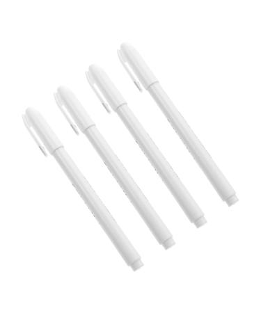 PRETYZOOM 1set Edible Markers for Cookie Edible Marking Pen DIY Baking Tool White Edible Pens 4pcs