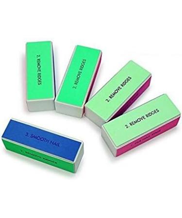 10PCS Professional Nail Buffing Block | Manicure Pedicure Tool Set | Emery Board Buffer for Shiny Nails - Buy Online on SooperMarket.com