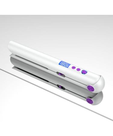 Portable USB Rechargeable Hair Straightener & Curler | Wireless Travel Flat Iron with Power Bank - Buy Online on SooperMarket.com