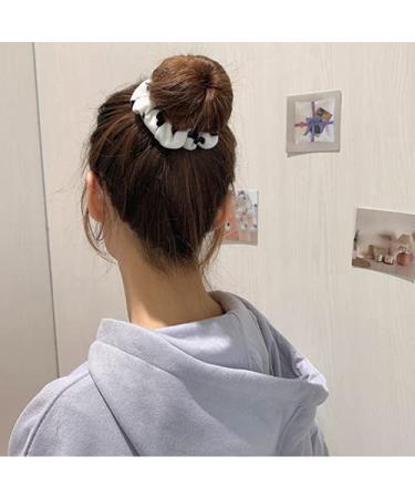 KDDOM Cow Pattern Velvet Hair Scrunchie Set - 2 PCS Elastic Hair Ties for Girls and Women - Buy Online on SooperMarket.com