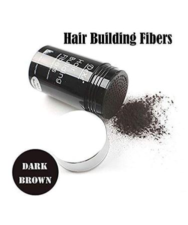 Dexe Hair Building Fibers - Natural Hair Thickener for Men & Women, Instantly Conceals Hair Loss - Deep Brown 22g/0.78oz - Buy Online on SooperMarket.com
