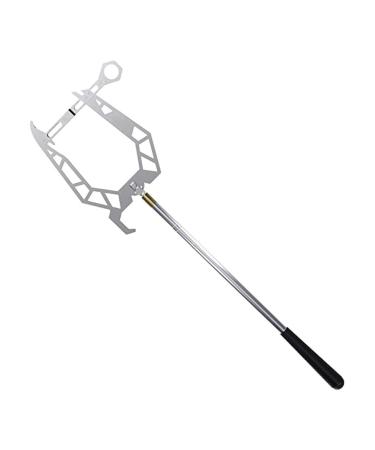 EMVANV Boat Hook, Multifunctional Telescopic Boat Hook, Easy Long Distance Threader, Telescoping Boat Hook, Boat Hook Pole for Docking telescoping Moor Boat Puller Tie Rope Hook Tool(B)