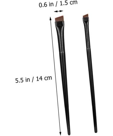 Baluue 9 Sets Eyeliner Brush Makeup Brush Multi-function Eyebrow Brush Ear Black Wood - Buy Online on SooperMarket.com