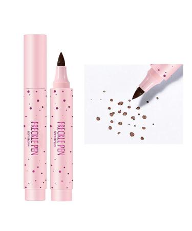 Lovelycat Freckle Pen Colorful Popular Freckle Pen Ultra Natural and Realistic Freckle Long lasting Waterproof and Soft Creating a Natural and Easy Makeup Look (dark brown)