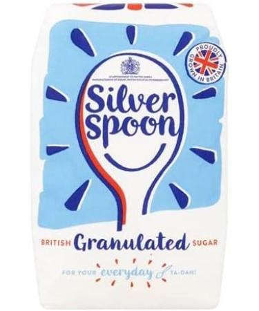 Silverspoon White Granulated Sugar| General Sweetening| British Grown Sugar| 1kg (Pack of 5) - Buy Online on SooperMarket.com
