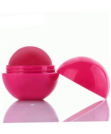 Balms Natural Moisturizing Lip Balm Smooth Ball Healing Lip Balms Fruit Flavoured Lips Care Fully Hydration Lipstick (Strawberry)