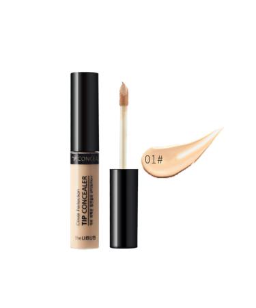1PC Professional Makeup Concealer Wand Complete Coverage Serum High Adhesive Concealer Without Clumping And Cracking Perfect Covers Blemishes Freckles And Dark Circles(1# Fair)
