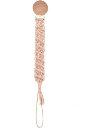 WT-DDJJK Pacifier Chain - Woven Cotton Rope Baby Pacifier Clip & Dummy Holder | International Shipping Available - Buy Online on SooperMarket.com