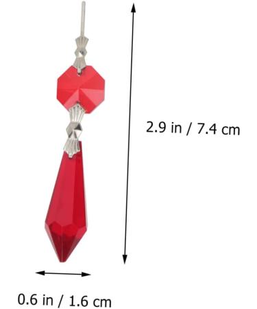 ABOOFAN 1 Crystal Ceiling Healing Chandelier Prism Chandelier Crystal Pendant Lighting Window Pendant Buckle As Shown 7.40X1.60X1.60CM - Buy Online on SooperMarket.com
