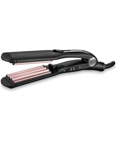BaByliss The Crimper Crimping Iron with 10 temperature settings up to 210 C and automatic switch-off In pink Black 2165CE