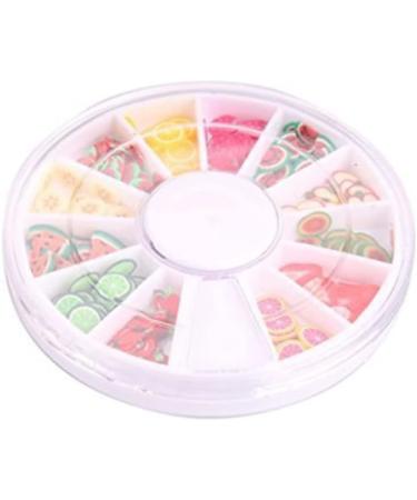 Mini 3D Fruit Slices Nail Art Decoration - Cute Fresh Fruit Clay Rods for Multi Usage - 12 Patterns - Buy Online on SooperMarket.com