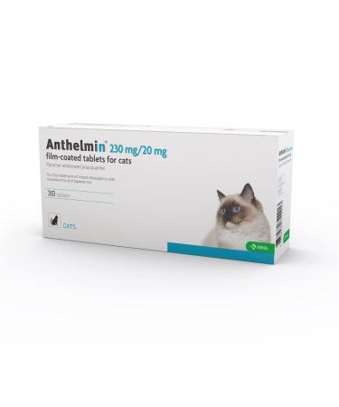 Anthelmin Roundworms & Tapeworm Treatment for Cats - 30 Pack