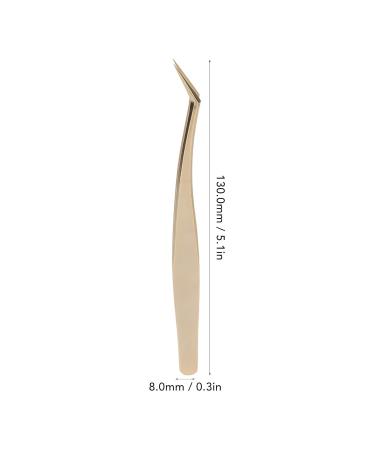 Professional Eyelash Extension Tweezers - Long Slanted Multifunctional Nail Art Tools for Precision Application - Buy Online on SooperMarket.com
