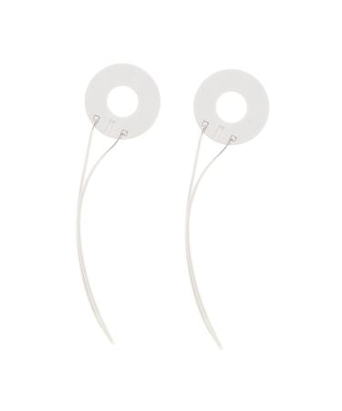 Healeved 2pcs Replacement Hot Rings Hairdressing Ceramic Coil Curling Iron Heated Curlers Heating Coil Coils Heating Plate Repair Kit Hair Cutting Machine Plastic Tool White Outer Diameter