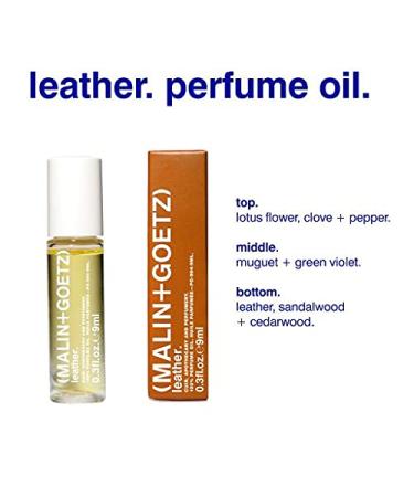Malin + Goetz Leather Perfume Oil - Dark & Spicy Unisex Scent | Vegan & Cruelty-Free - Buy Online on SooperMarket.com