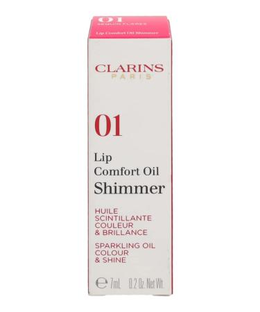 Clarins Lippenstift Lip Make-Up Comfort Oil Shimmer 01 Sequin Flares - 7 ml | Buy Internationally - Buy Online on SooperMarket.com
