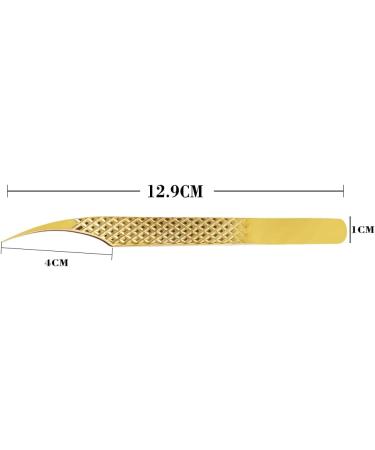 DASSEN Gold Lash Extension Tweezers - Precision Thin Tips for Mega Volume Lash Extensions - Buy Online on SooperMarket.com
