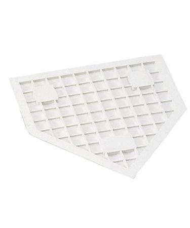 Champion Sports-96 Heavy-Duty Rubber Home Plate, White