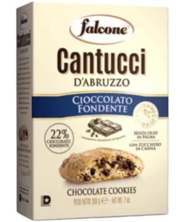 Falcone Cantucci - Dark Chocolate 200g Pack of 3 - Cioccolato Fondente Cantuccini Biscotti - Buy Online on SooperMarket.com
