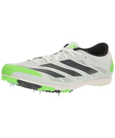 adidas Unisex-Adult Adizero XCS Track and Field Shoe 4 Women/5 Men White/Night Metallic/Solar Green