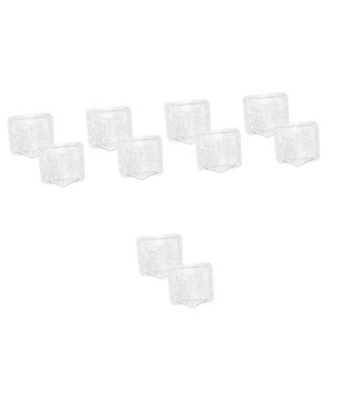 Yardwe 10 Pcs Square Apple Molds Clear Fruit Mushroom Mold Plastic Fruit Garden Melon Mold Alien Shaped