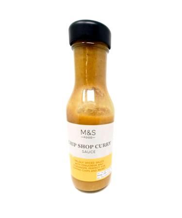 M&S Food Chip Shop Curry Sauce 270g - 2 Pack Mildy Spiced Sauce with Fenugreek & Coriander Perfect for Dipping Chips & More...