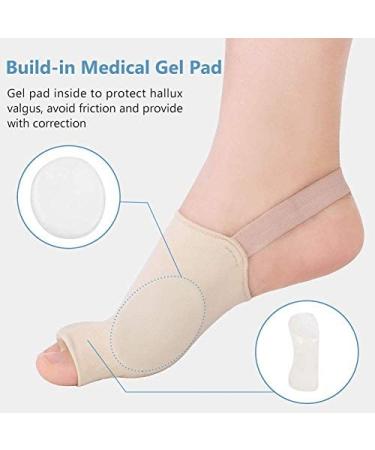 Silicone Hallux Valgus Corrector and Toe Separator - Bunion Orthopedic Corrector Set with Toe Correction Belt for Day and Night Wear - Buy Online on SooperMarket.com