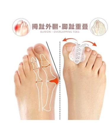 Clear Gel Toe Separators & Straightener for Crooked Toes - Hallux Valgus Corrector & Callous Remover - One Size Fits All - Buy Online on SooperMarket.com